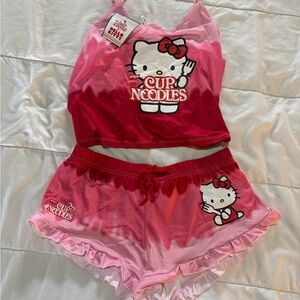 Hello Kitty Cup Noodles Pajama Set